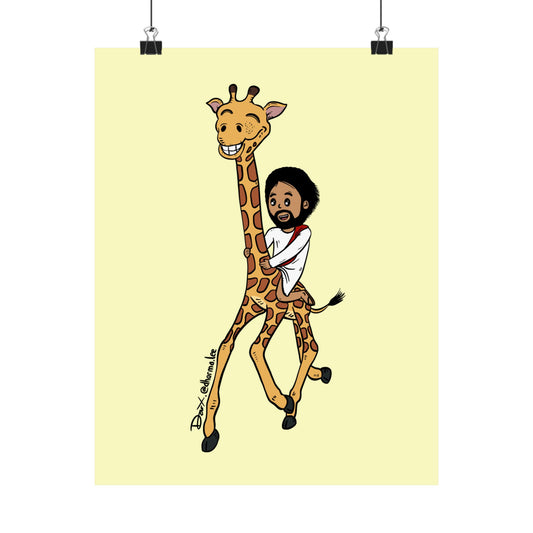 Matte Poster - Giraffe Express