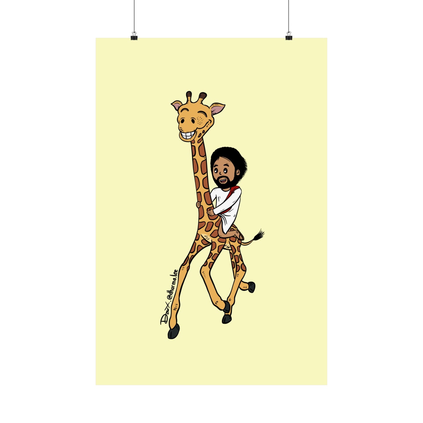 Matte Poster - Giraffe Express