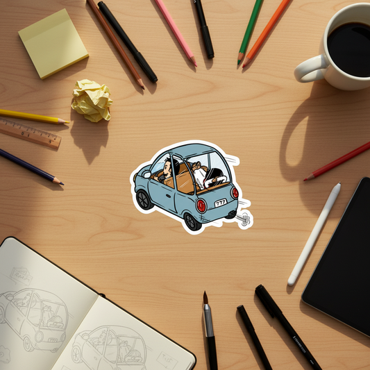 Kiss-Cut Sticker - Powered by Jesus