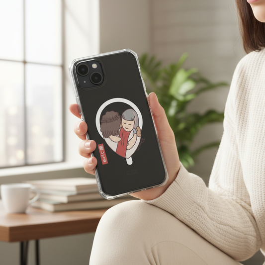 iPhone MagSafe Clear Case - Aishiteru Heart