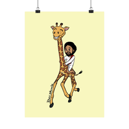 Matte Poster - Giraffe Express