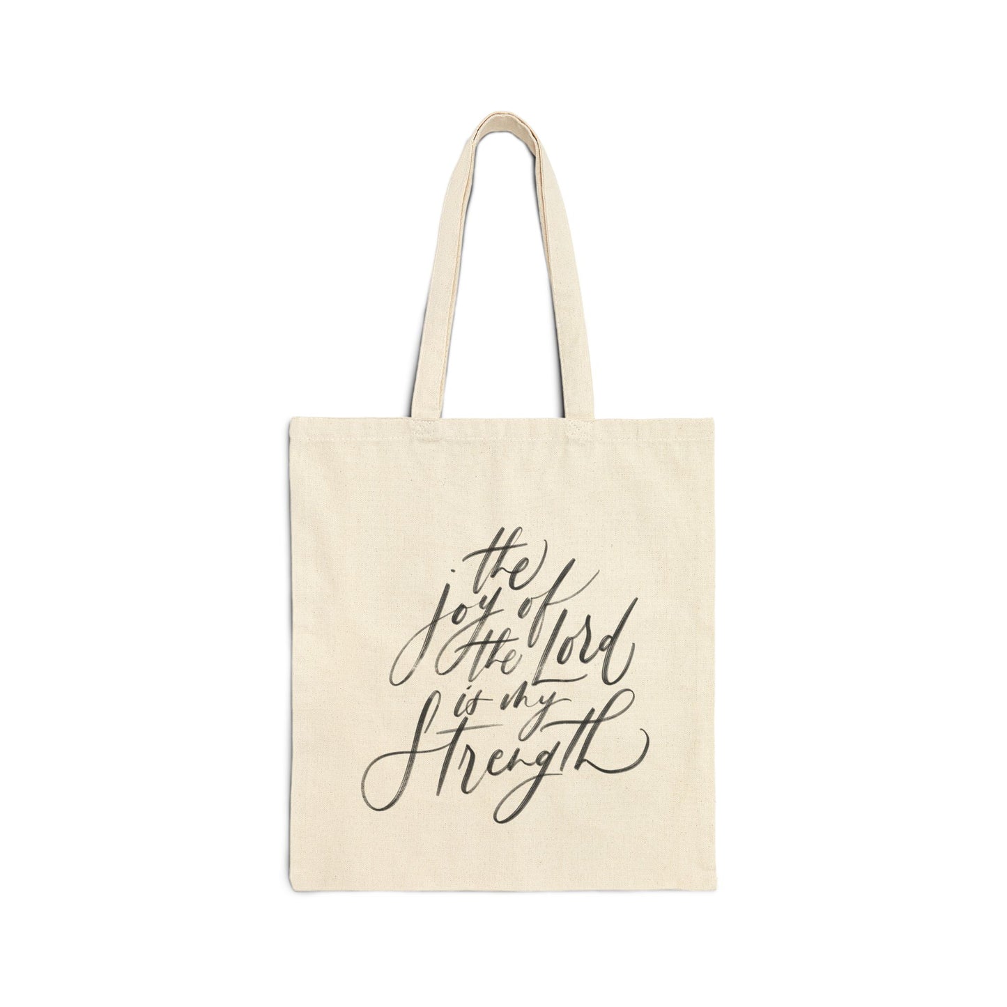 15" x 16" Canvas Tote - The Joy of The Lord