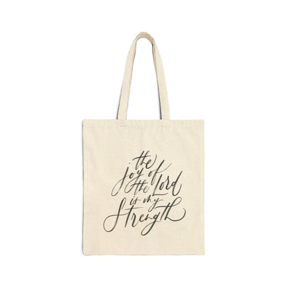 15" x 16" Canvas Tote - The Joy of The Lord