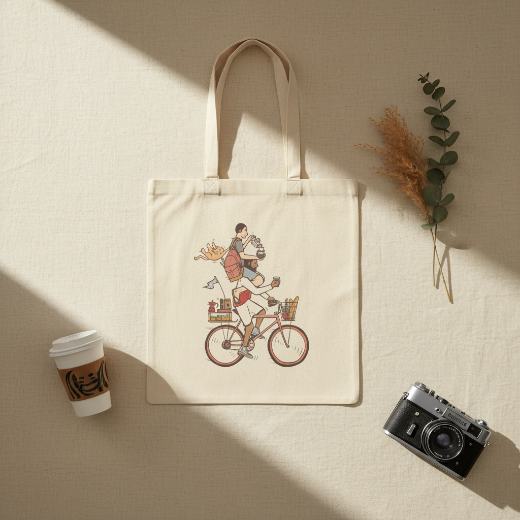15" x 16" Canvas Tote - BikeKing
