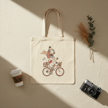 15" x 16" Canvas Tote - BikeKing