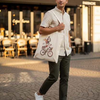 15" x 16" Canvas Tote - BikeKing