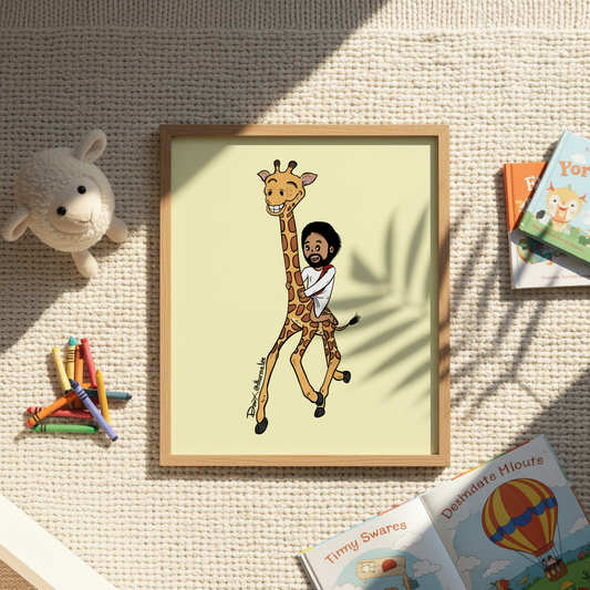 Matte Poster - Giraffe Express