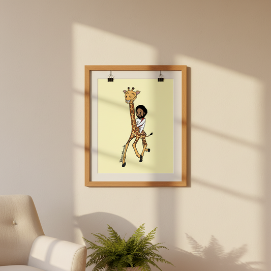 Matte Poster - Giraffe Express