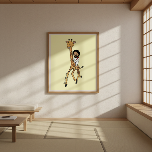 Matte Poster - Giraffe Express