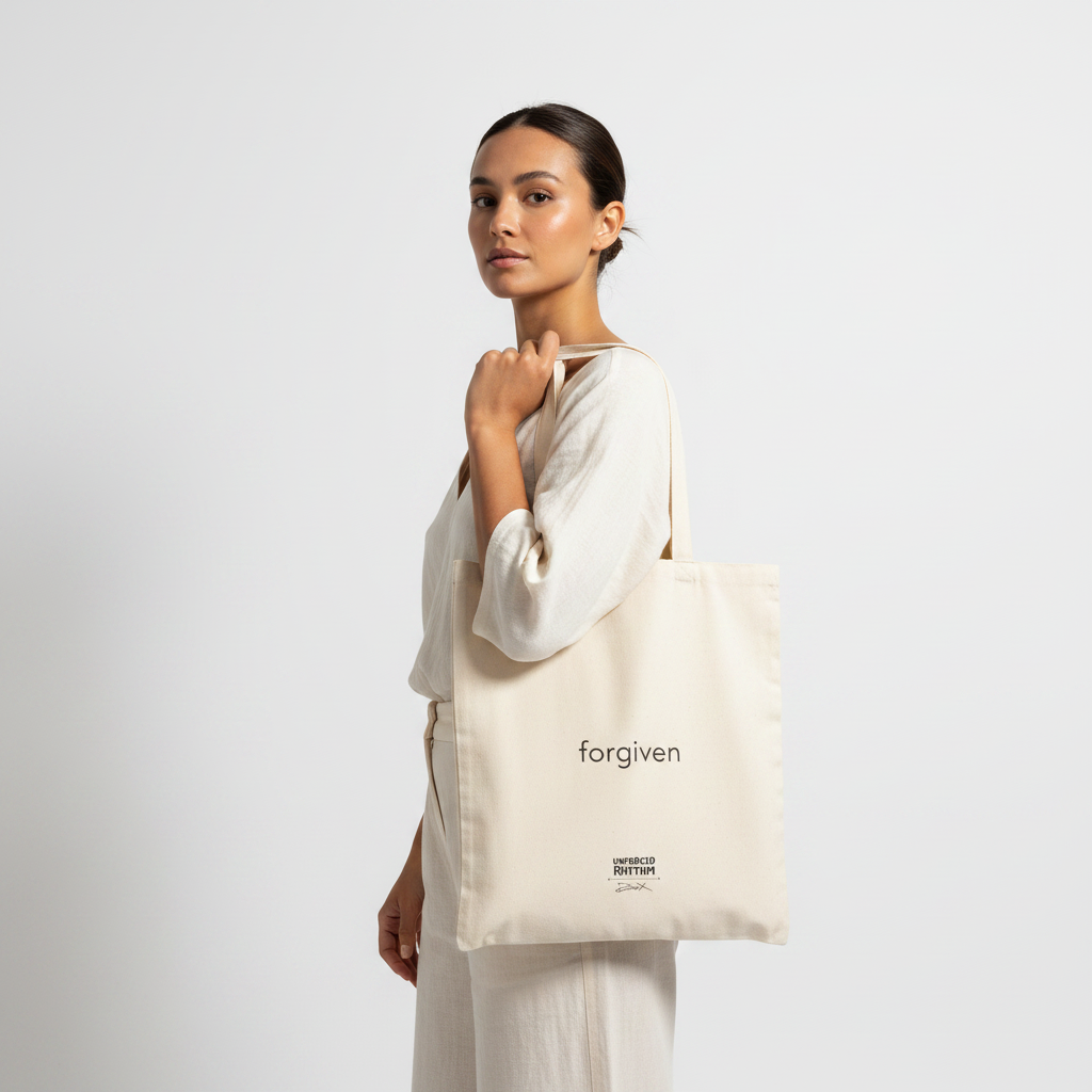 15" x 16" Canvas Tote - Forgiven