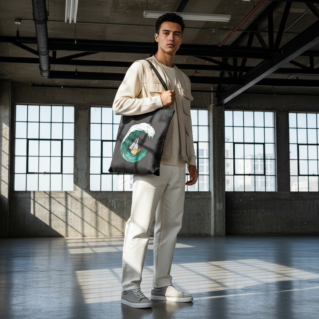 15" x 16" Canvas Tote - Through The Storm