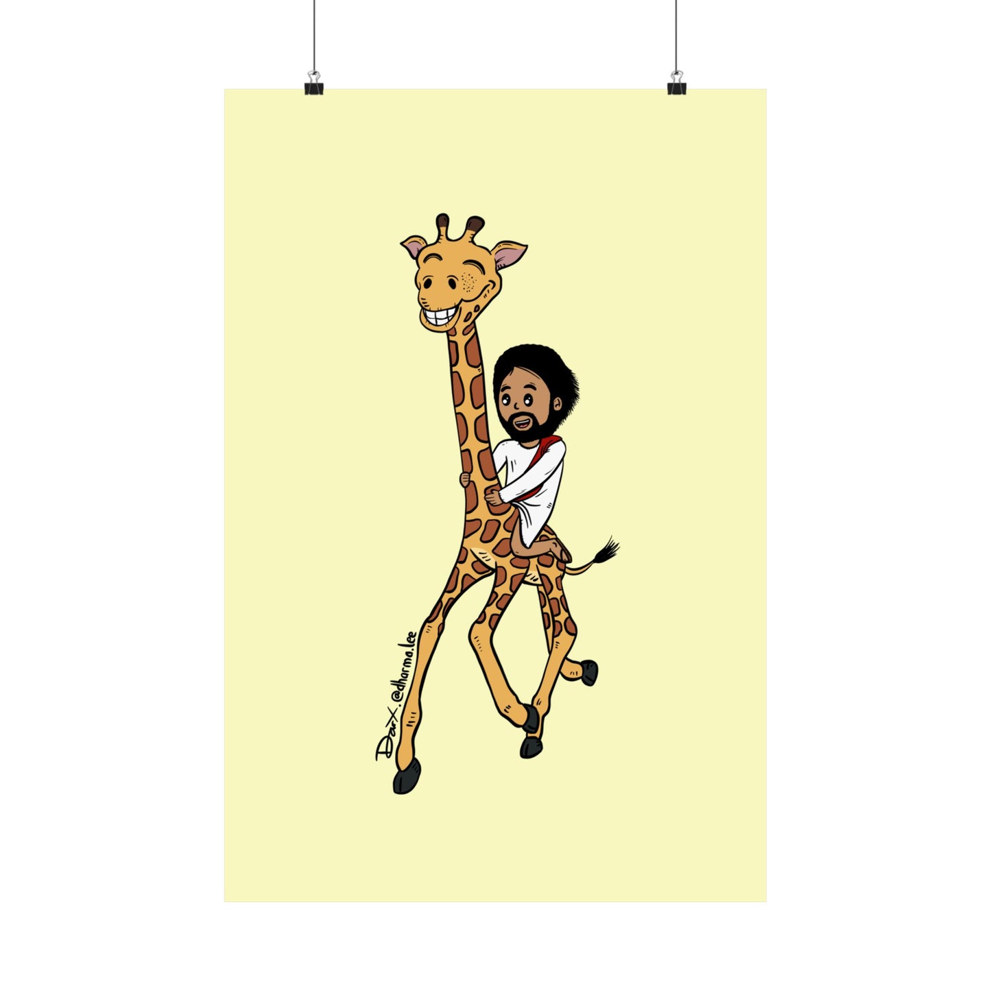 Matte Poster - Giraffe Express