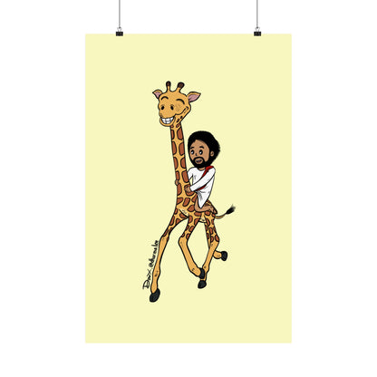 Matte Poster - Giraffe Express