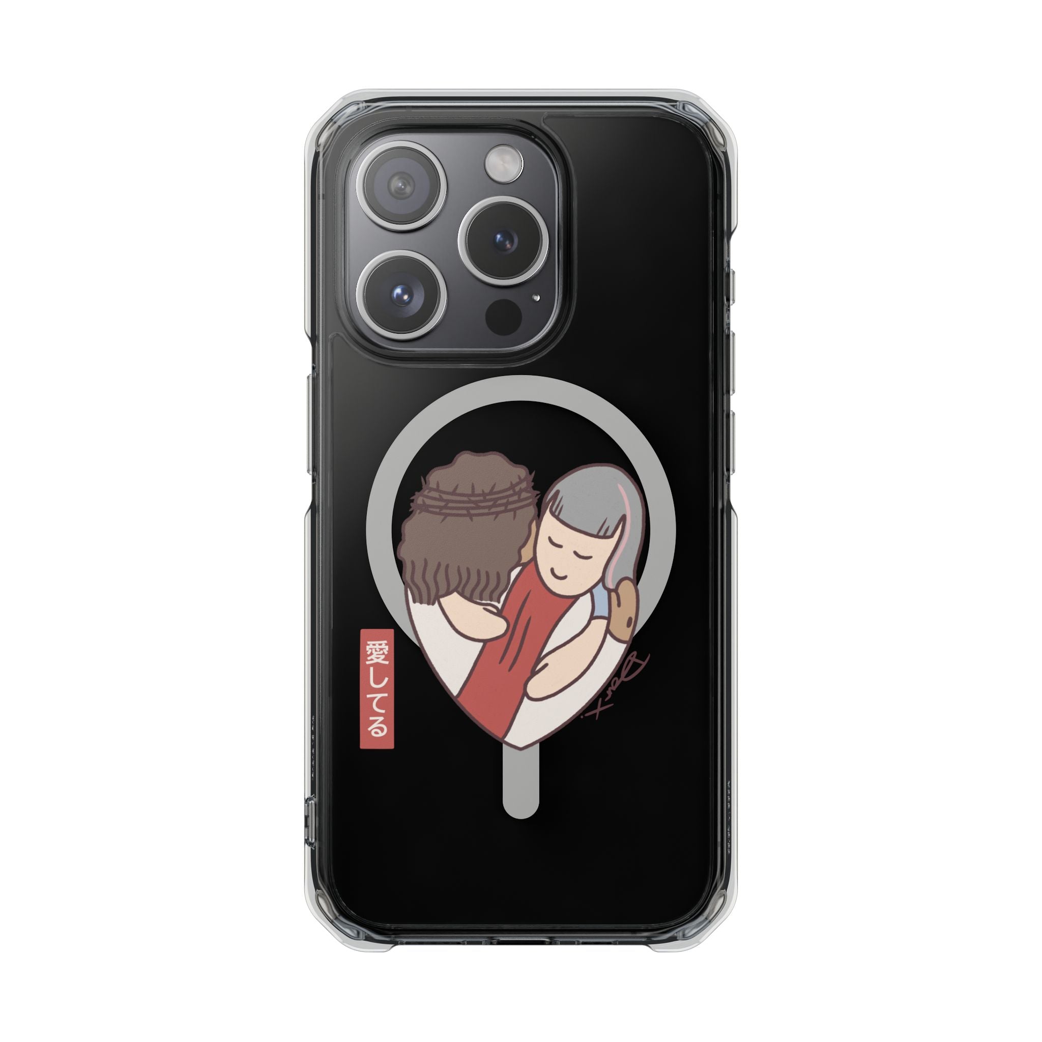 iPhone MagSafe Clear Case - Aishiteru Heart