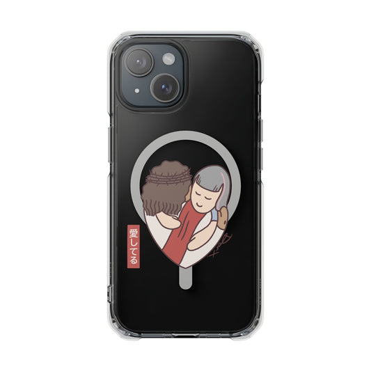 iPhone MagSafe Clear Case - Aishiteru Heart