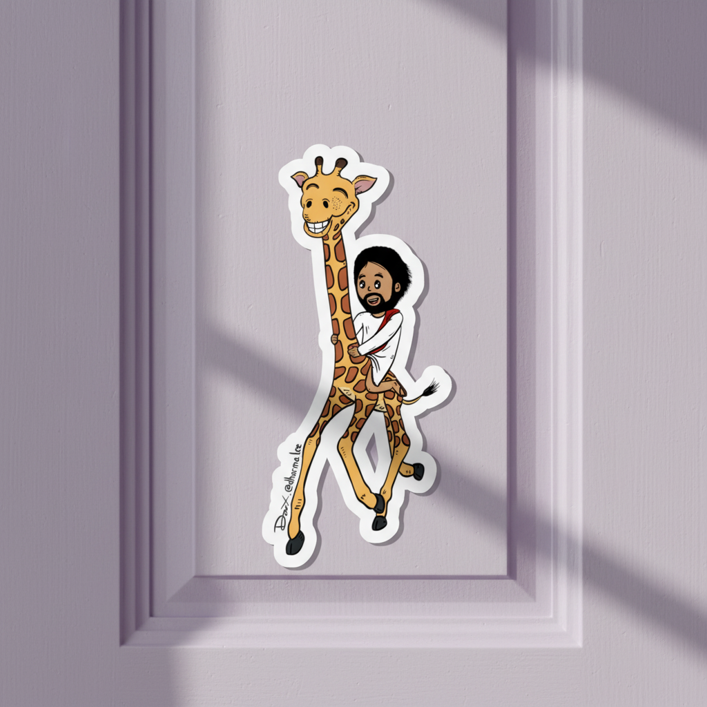 Kiss-Cut Sticker - Giraffe Express