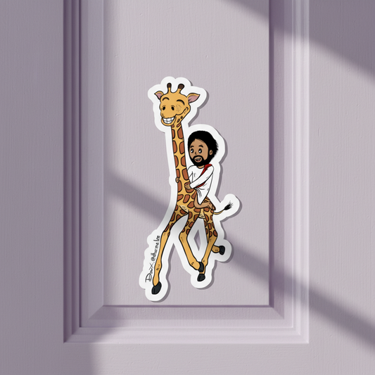 Kiss-Cut Sticker - Giraffe Express