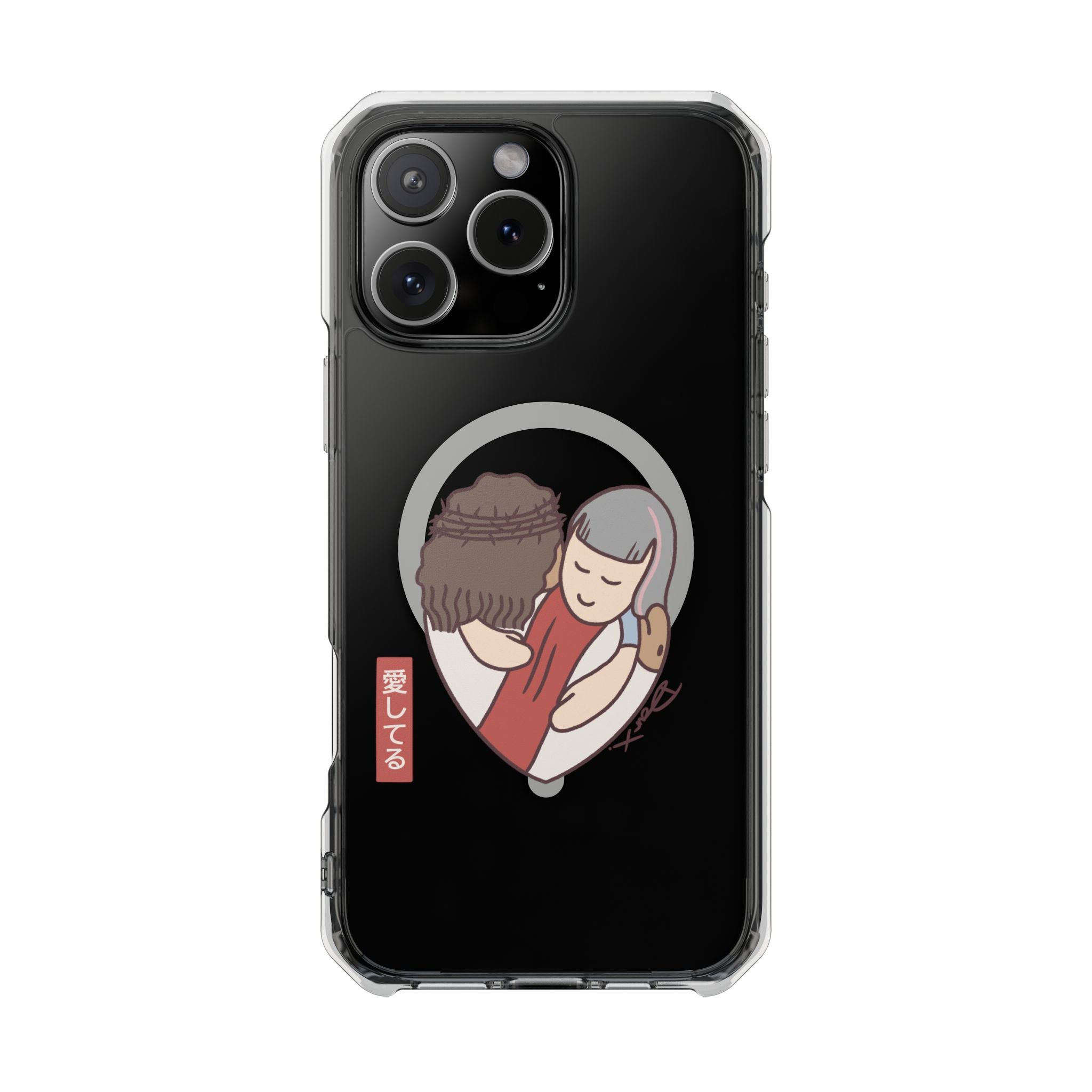 iPhone MagSafe Clear Case - Aishiteru Heart