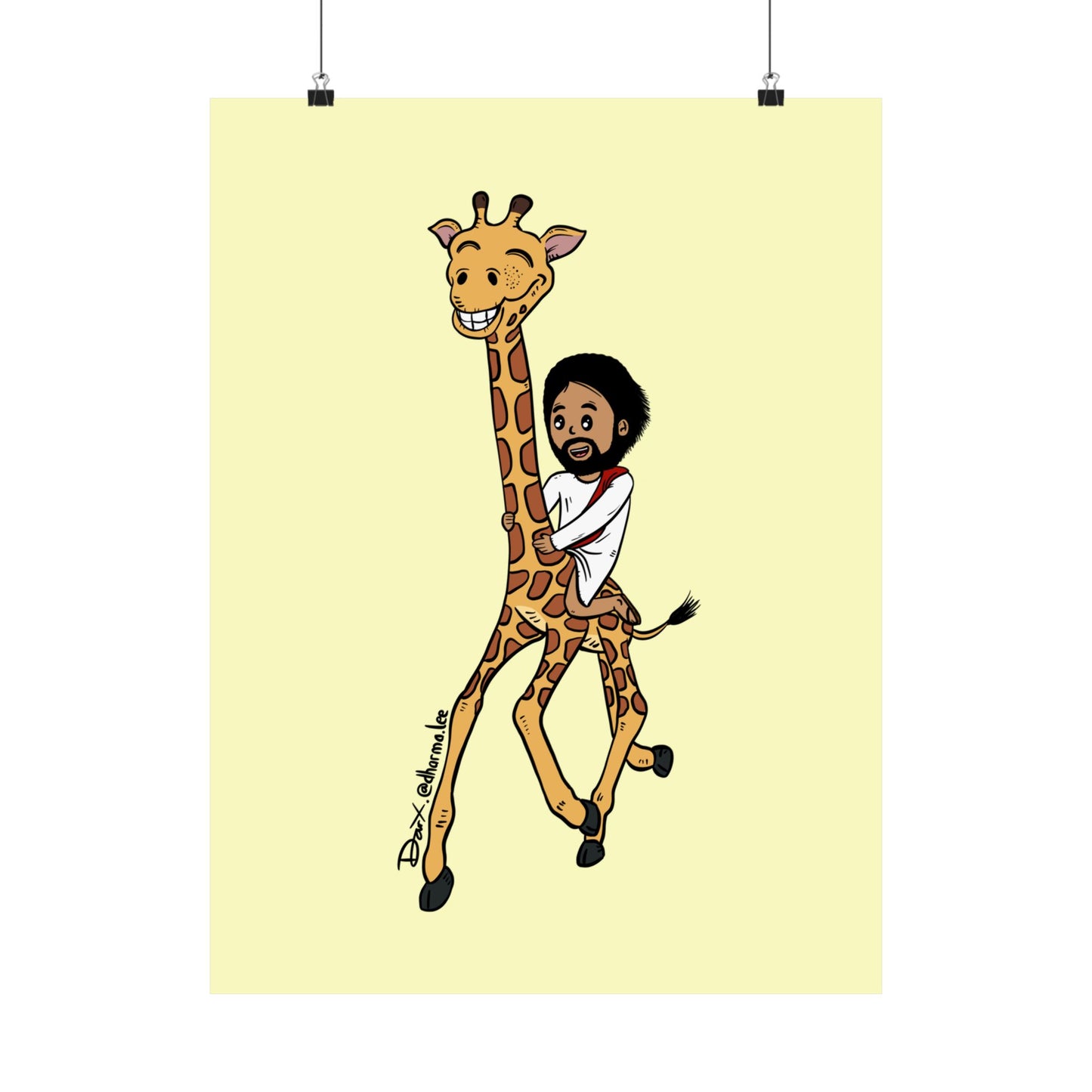 Matte Poster - Giraffe Express
