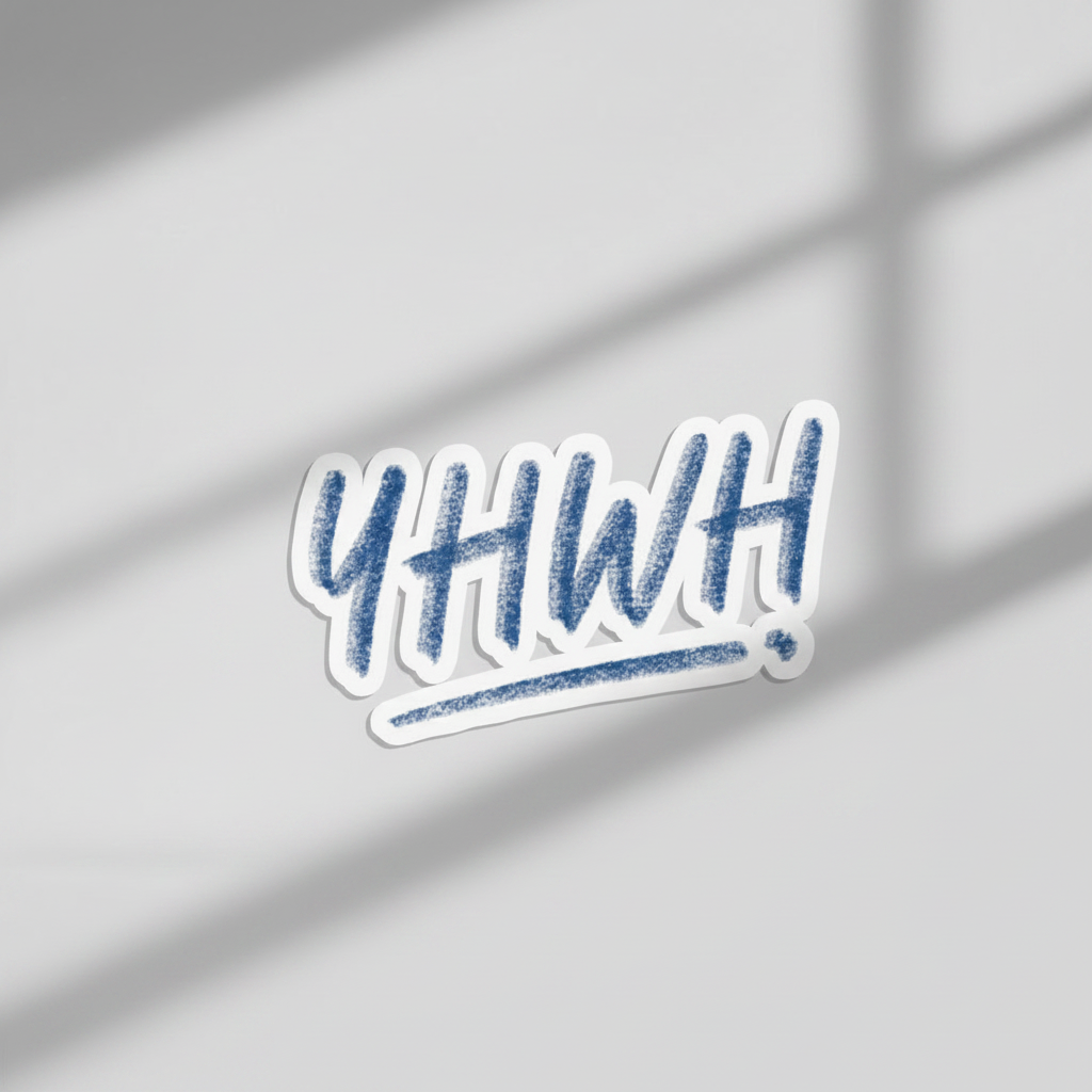 Kiss-Cut Sticker - YHWH