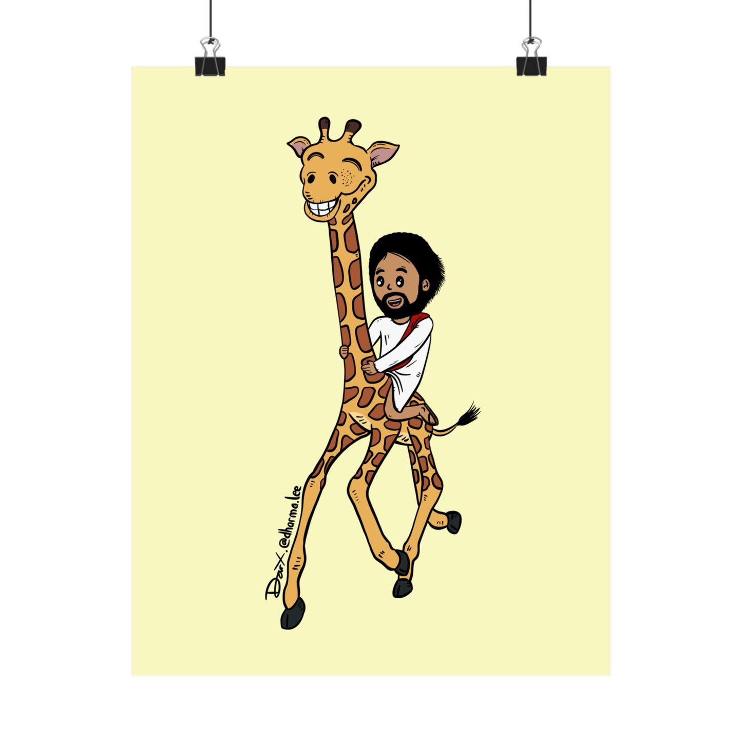 Matte Poster - Giraffe Express