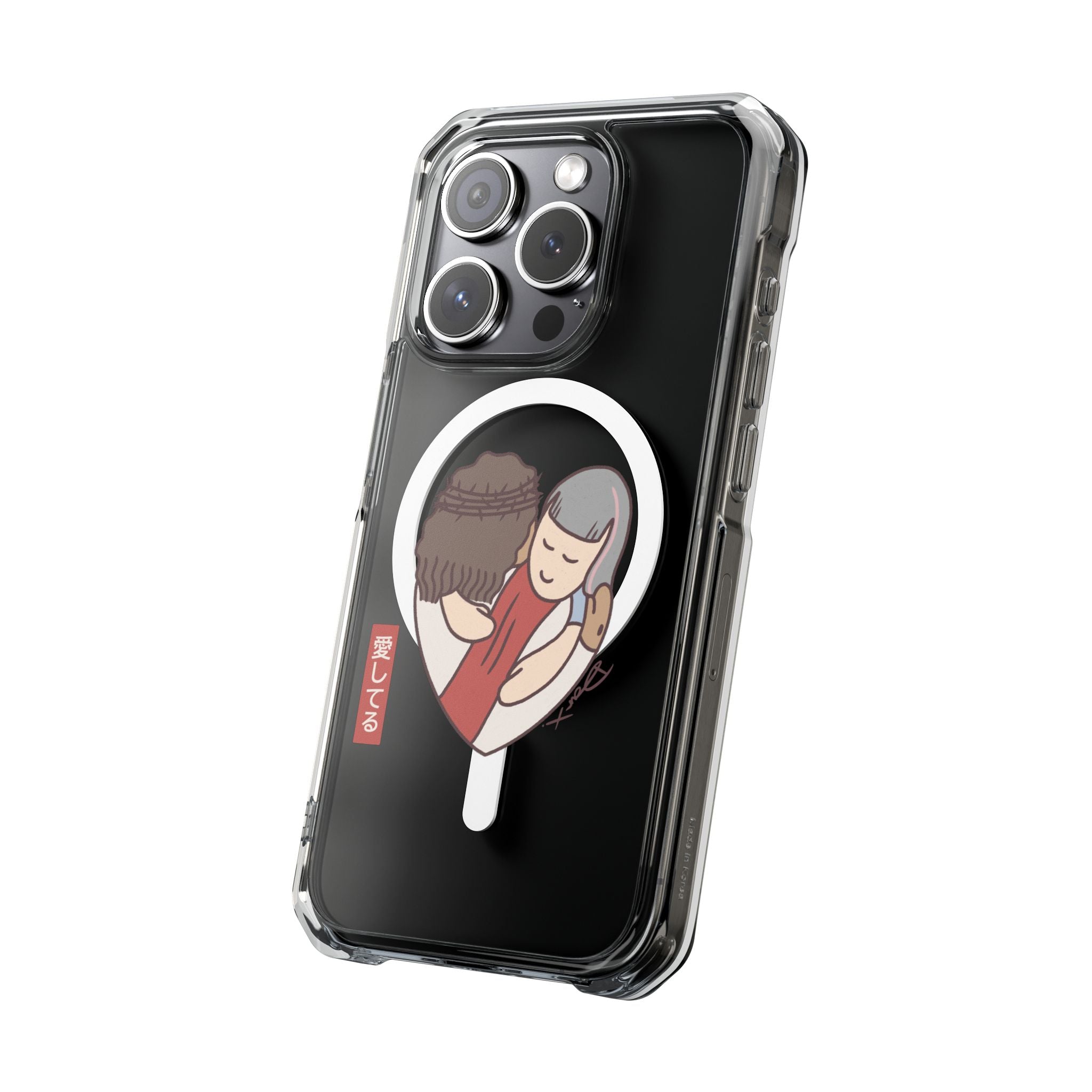 iPhone MagSafe Clear Case - Aishiteru Heart