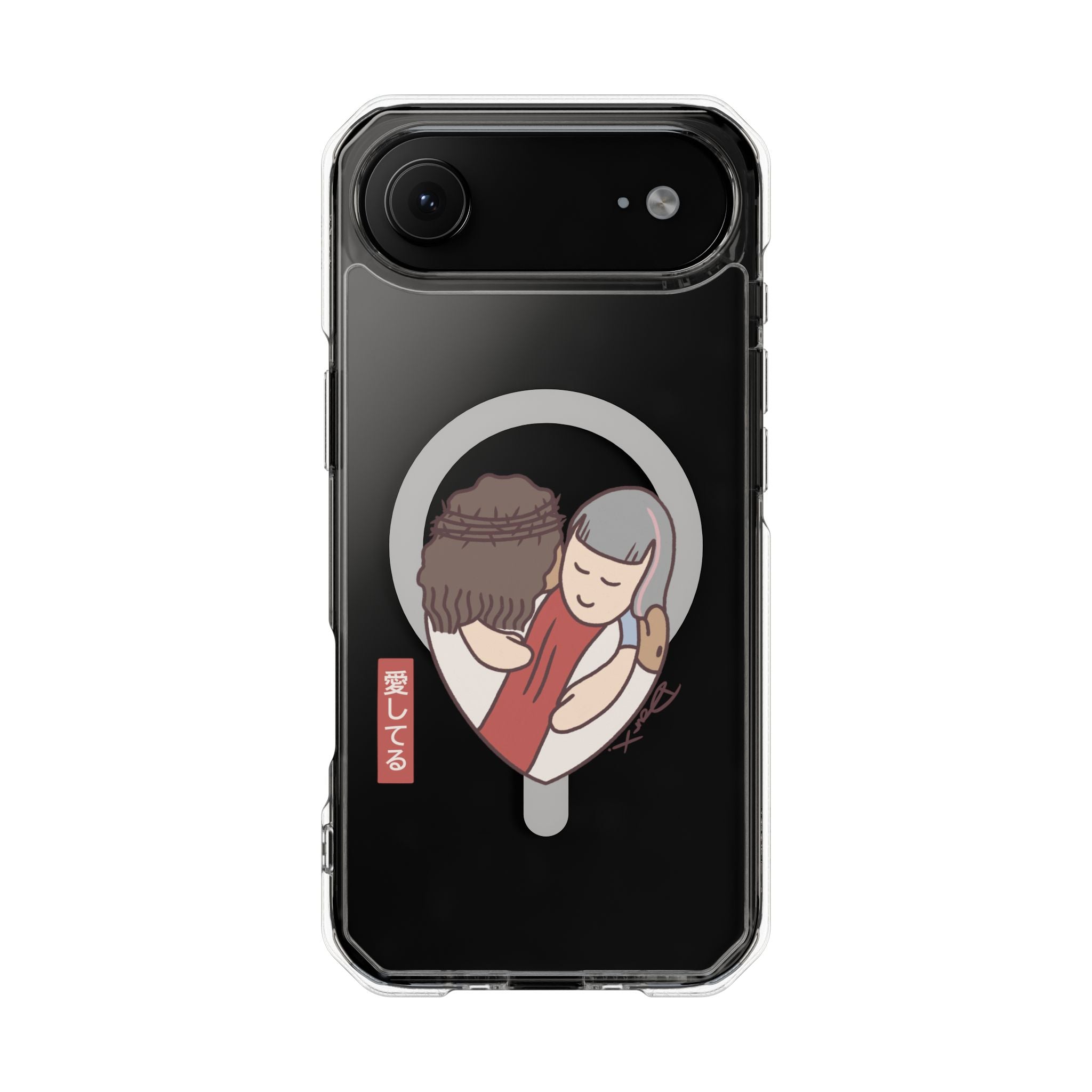 iPhone MagSafe Clear Case - Aishiteru Heart