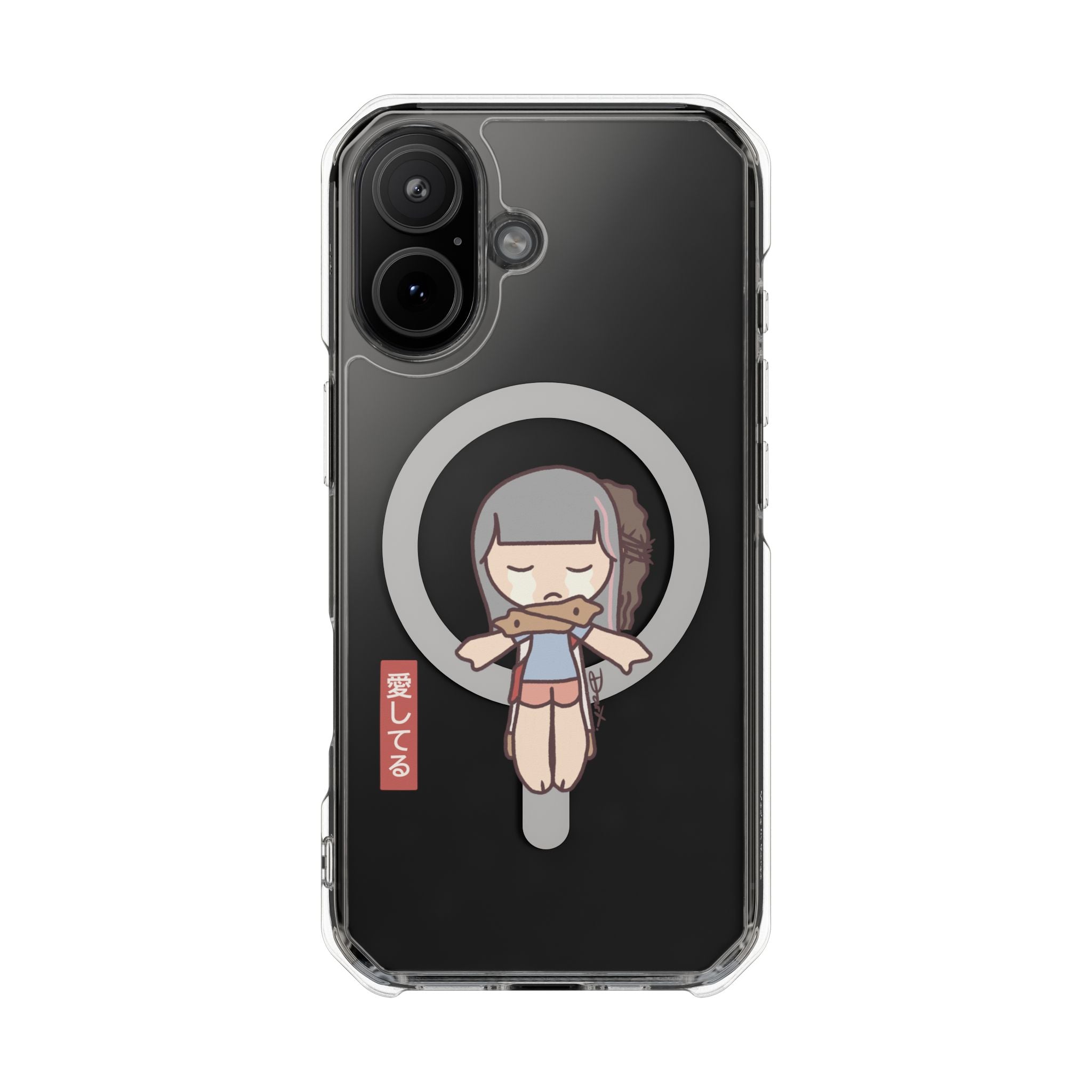 iPhone MagSafe Clear Case - Aishiteru Cross