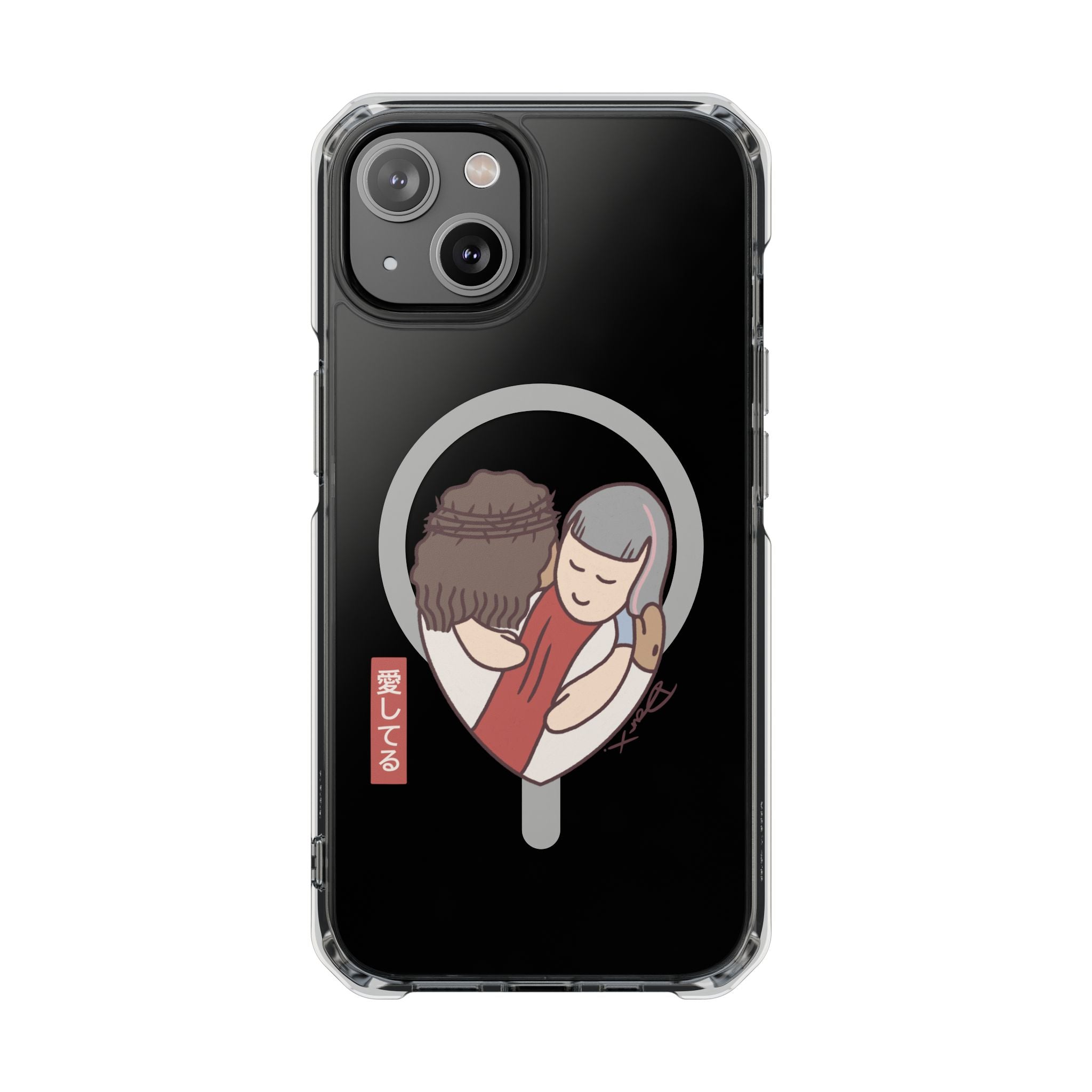 iPhone MagSafe Clear Case - Aishiteru Heart