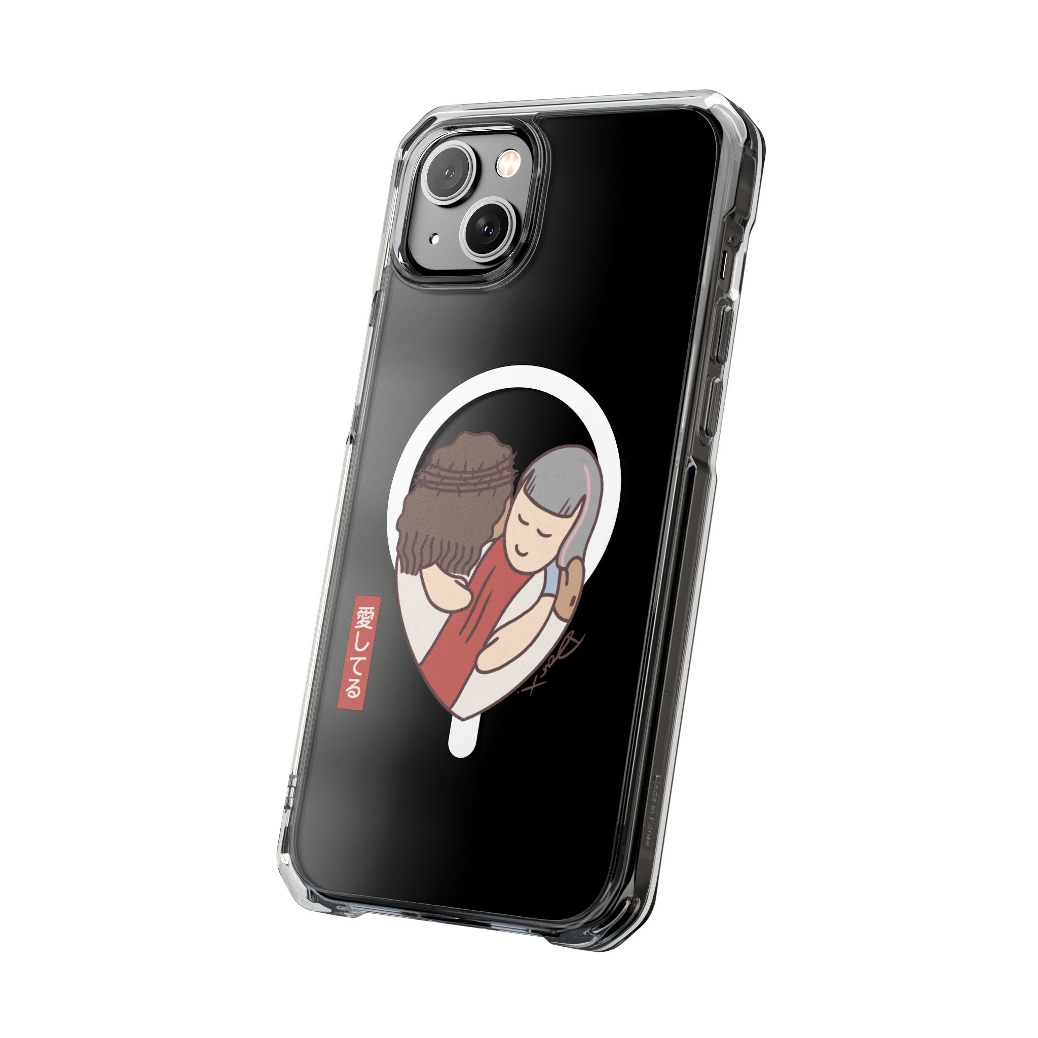 iPhone MagSafe Clear Case - Aishiteru Heart