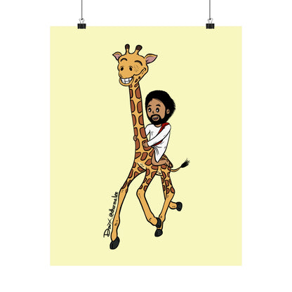 Matte Poster - Giraffe Express