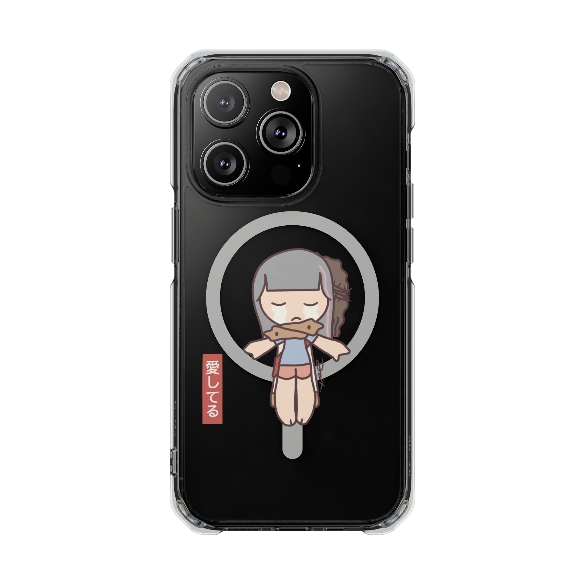 iPhone MagSafe Clear Case - Aishiteru Cross