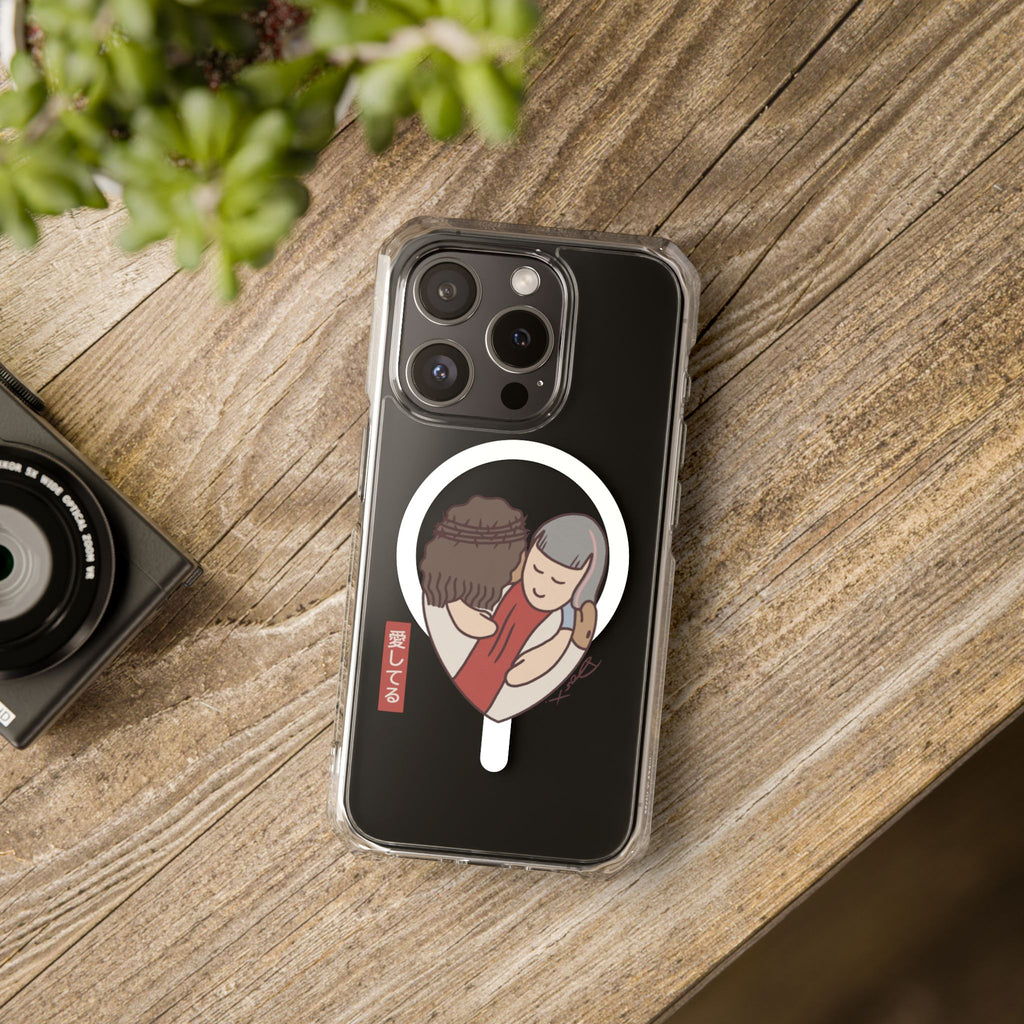 iPhone MagSafe Clear Case - Aishiteru Heart