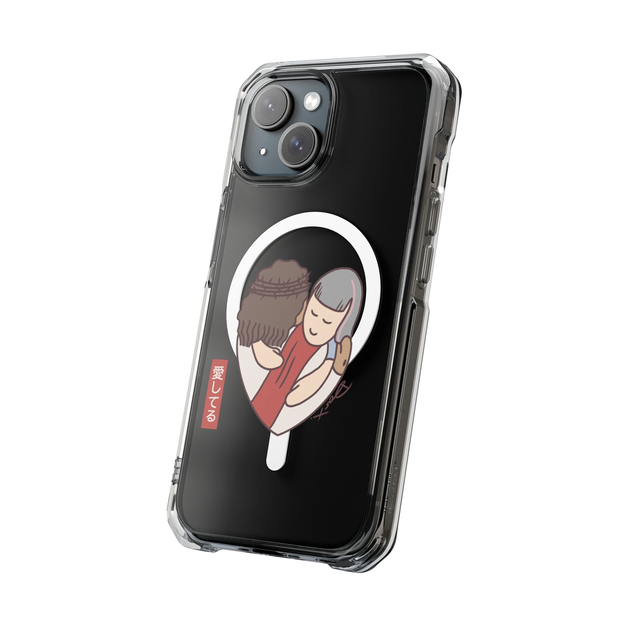 iPhone MagSafe Clear Case - Aishiteru Heart