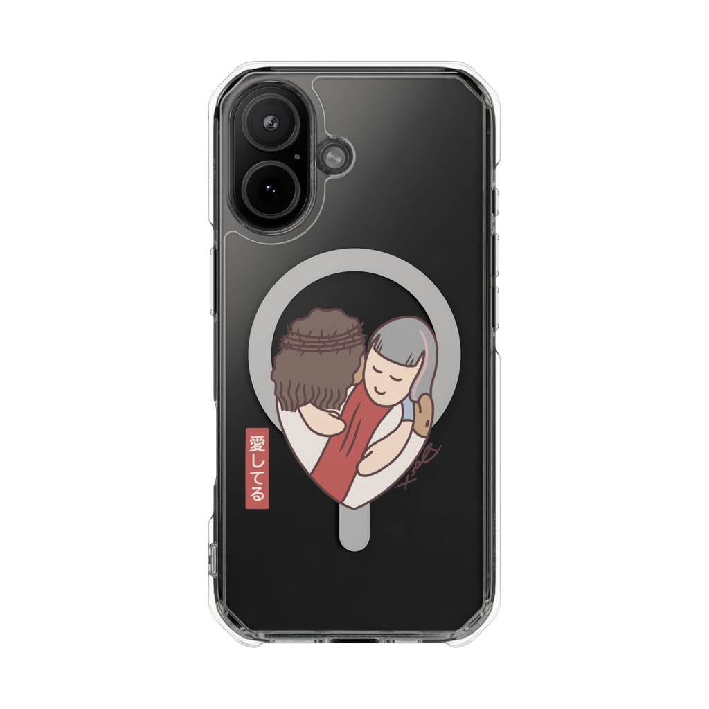 iPhone MagSafe Clear Case - Aishiteru Heart