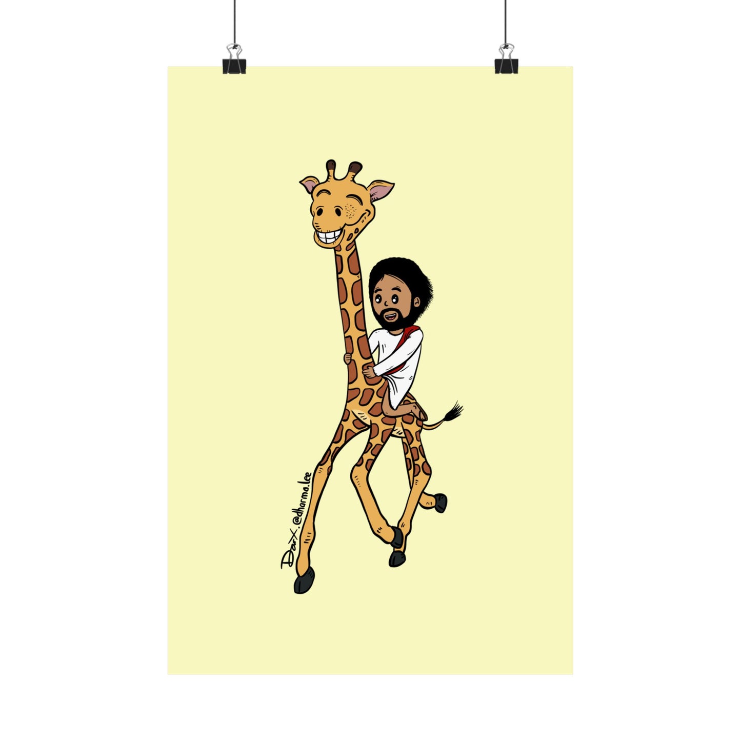 Matte Poster - Giraffe Express